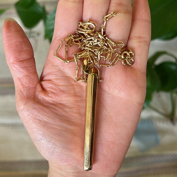 Stella & Dot Women’s Rebel Pendant Gold Statement Layered Adjustable Necklace - Picture 4 of 16